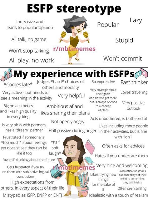 Esfp Stereotype Vs My Experience With Esfps In Mbti