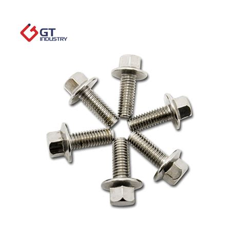 Hex Head Flange Bolt M8 GB5789 Full Thread Hex Head China Flange Bolt