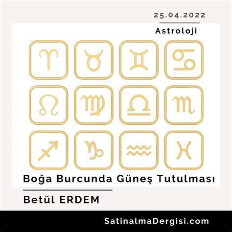 Astroloji Boğa Burcunda Güneş Tutulması Satınalma Dergisi