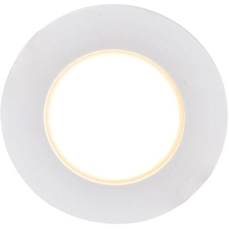 Set Of 6 Recessed Spotlights White Incl LED 3 Step Dimmable IP65 Blanca