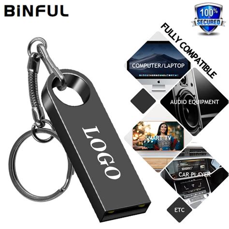 Binful Pendrive De Metal Resistente Al Agua Unidad Flash Usb De Gb