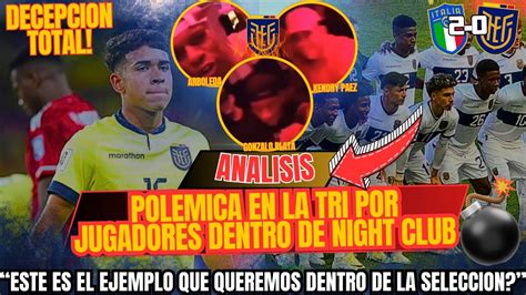 Polemica En La Tri Por Salida De Jugadores A Un Nigh Lub Esto No