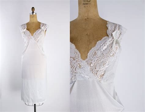 S White Lace Slip Dress Wedding Lingerie White Gem