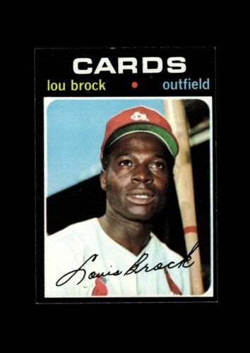 Topps Set Break Lou Brock Nr Mint Gmcards Ebay