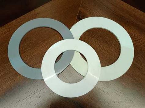 White Round Polished Silicone Rubber Gaskets For Industrial Size