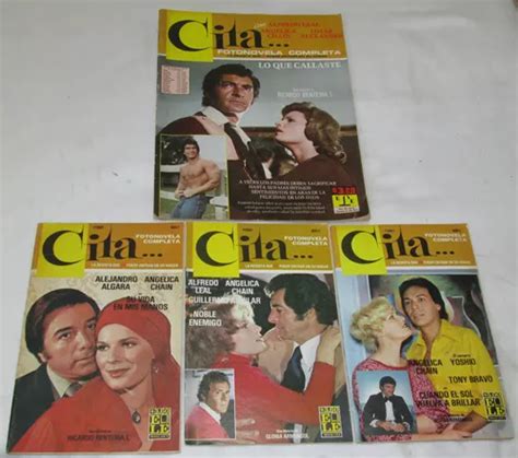 Angelica Chain Lote 4 Revistas Fotonovela Cita De Los 70´s Mercadolibre