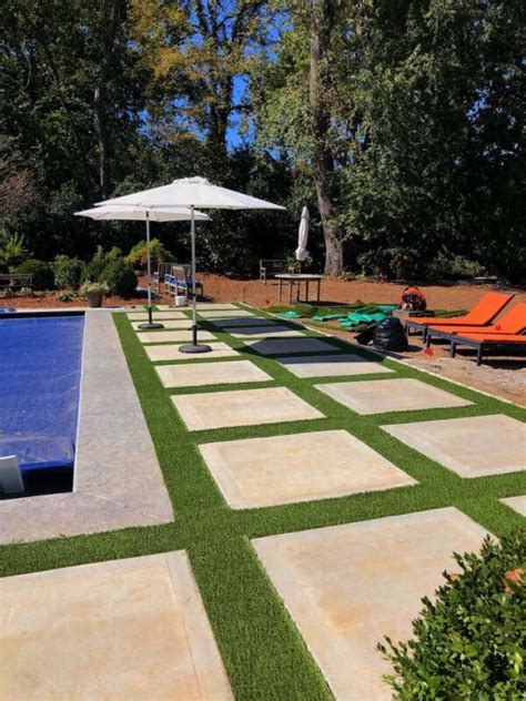 Artificial Grass Around Pool Areas Eco Friendly Safe Goat Turf