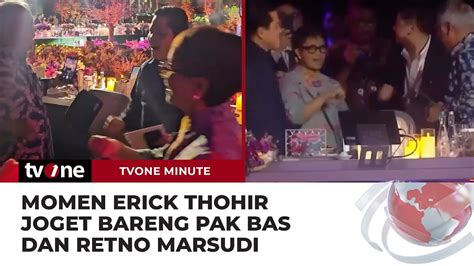 Asyiknya Erick Thohir Pak Bas Dan Retno Marsudi Joget Saat Gala Dinner