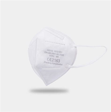 KDOD FFP2 Mask CE Certified, 20 Units, CE2163 EN 149:2001 + A1:2009