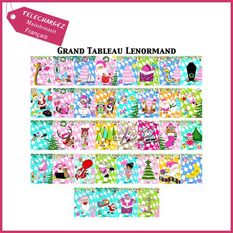 Mini Oracle Lenormand Grand Tableau Imprimer Un Tarot Pas Cher