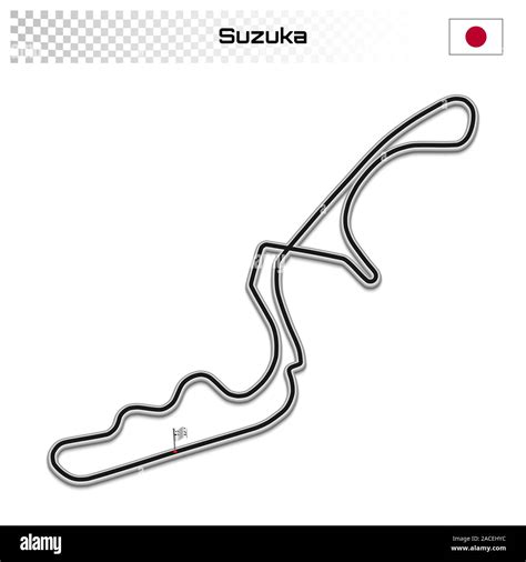 Suzuka circuit for motorsport and autosport. Japanese grand prix race ...