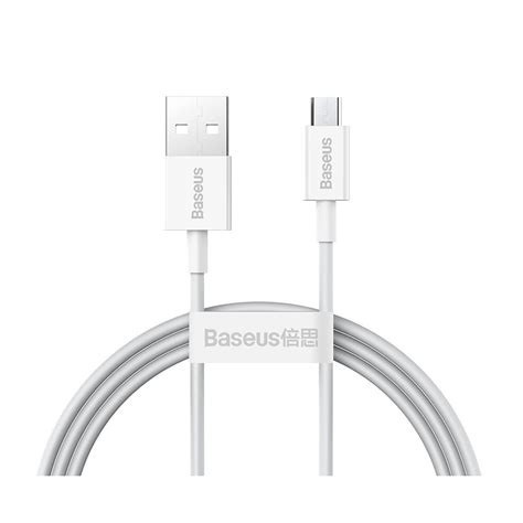 Baseus Superior Series Fast Charging Data Cable Usb To Micro A White