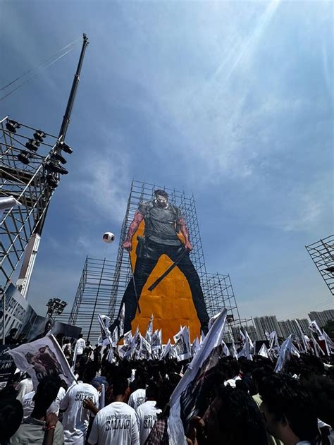 The Salaar Effect: Fans Create Colossal Cutout Of Prabhas' Poster On ...