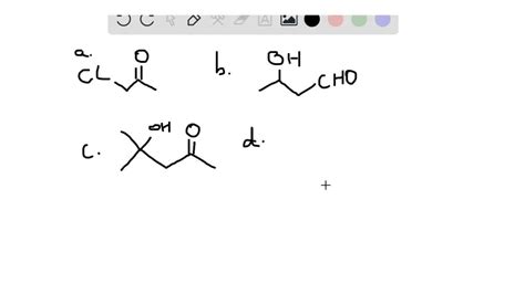 Solved Draw Structural Formulas For These Compounds A Chloro