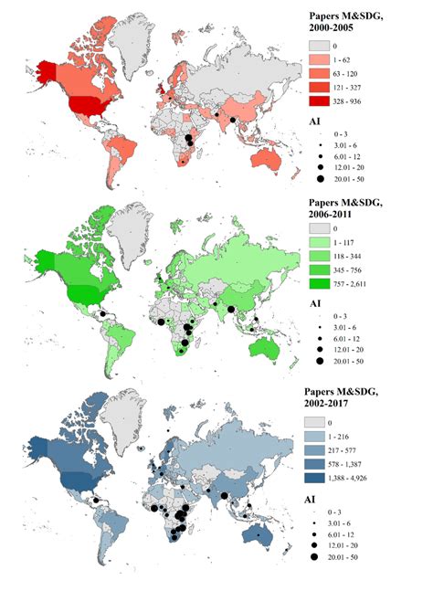 Geographic Distribution Of Scientific Publications And Ai Countries Download Scientific