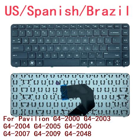 Teclado Para Notebook HP Pavilion Novo EUA Espanhol Brasil G4 2000 G4