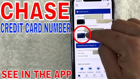 How To See Full Chase Credit Card Number In App Youtube