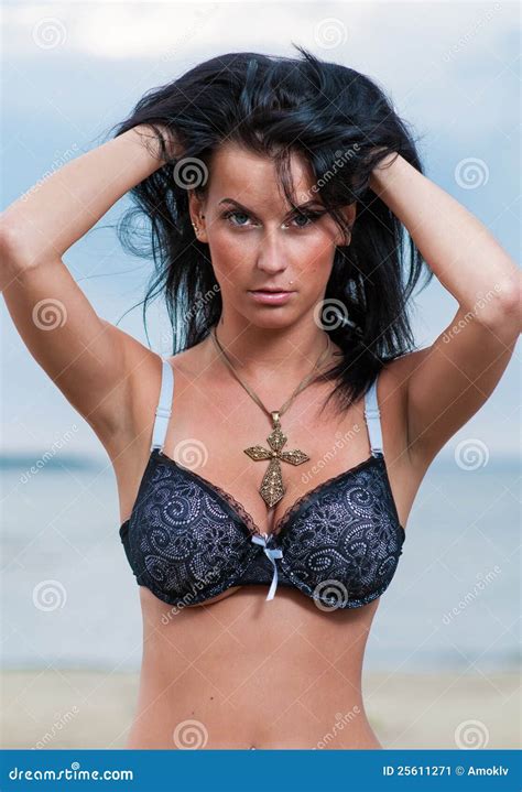 Brunette Outdoors Stock Image Image Of Female Lifestyle