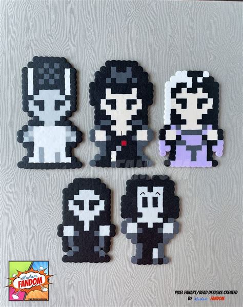 Women Of Horror Fridge Magnets HANDMADE Original Art Morticia Addams