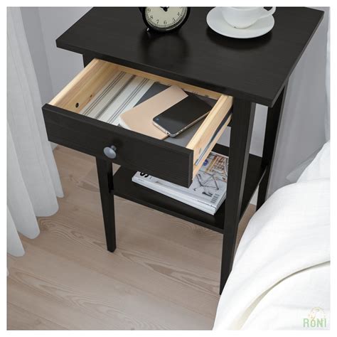 Прикроватная тумба, черно-коричневый HEMNES IKEA 901.212.34 купить по 2 ...