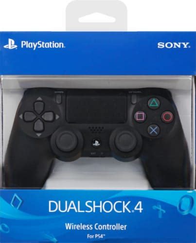 Sony PlayStation4 DualShock4 Wireless Controller Jet Black 1 Ct