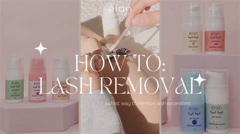 How To Safely Remove Lash Extensions Youtube