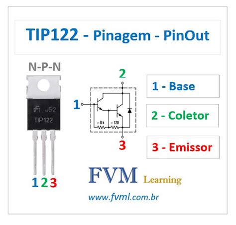 Pinagem Pinout Transistor Darlington Npn Tip