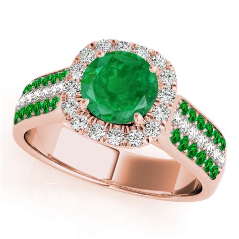 Mauli Jewels Carat Unique Design Created Emerald And Diamond