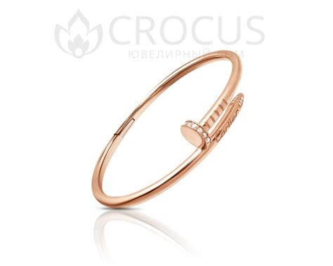 Золотой браслет Cartier гвоздь (Juste un Clou)