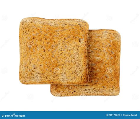 Bread Toasts Isolated Toasted Sandwich Square Slices Loaf Pieces For