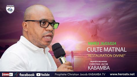 MARCHE SPIRITUEL 25 03 2024 AVEC LE PROPHETE DES NATIONS CHRISTIAN