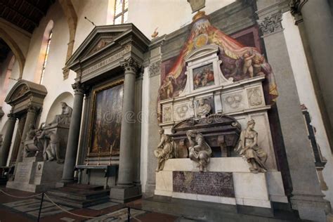 Michelangelo Buonarroti Detalj Av Gravvalvet Santa Croce Domkyrka