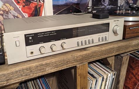 Rotel Ra 820 Vintage 1980s Stereo Integrated Amplifier Ebay