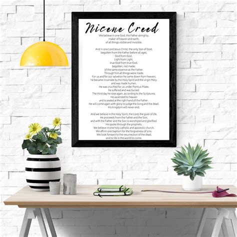 Printable Nicene Creed Etsy