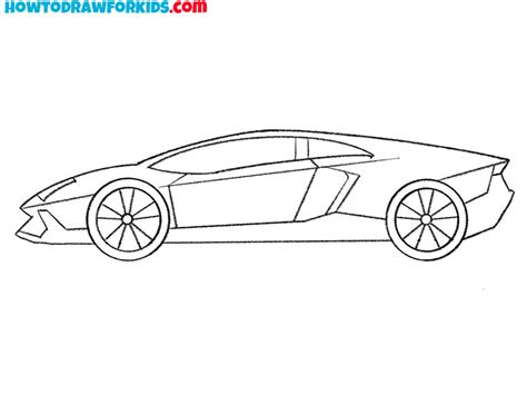 How to Draw a Lambo - Easy Drawing Tutorial For Kids