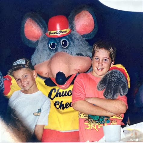 Yours Truly In The Red Shirt Hangin With The Giant Rat Himself Chuck