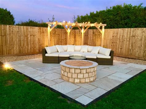 Hard Landscaping - Patio, Arbour and Firepit - Balanis