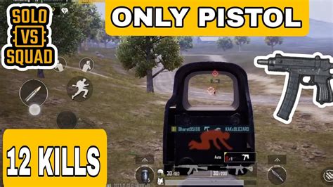 Pubg Mobile Pistol Challenge Solo Vs Squad Pubg Gameplay Pubg Challenge Pubgmobile Pubg