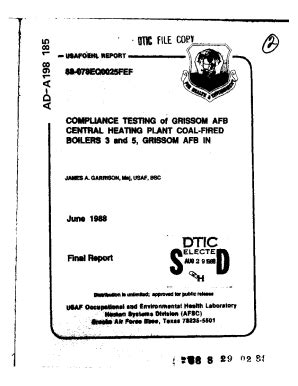 Fillable Online Osti Govbiblio5195499 Compliance TestingCompliance