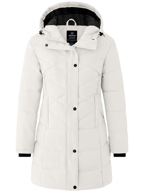 Wantdo Women's Hooded Puffer Coats Heavy Warm Winter Coat With Hood ...