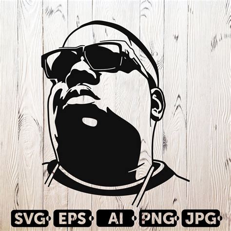 Biggie Smalls Svg Cutting Files Hip Hop Digital Clip Art Etsy