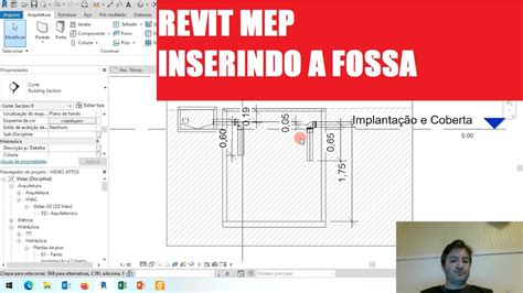 Aula Revit Mep Inserindo A Fossa No Exemplo Do Pr Dio E Colocando A