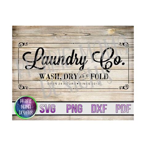 Laundry Co Wash Dry And Fold SVG PNG DXF Pdf Cut File Digi Inspire