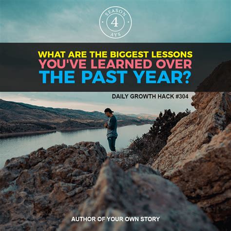 What Are The Biggest Lessons Youve Learned Over The Past Year