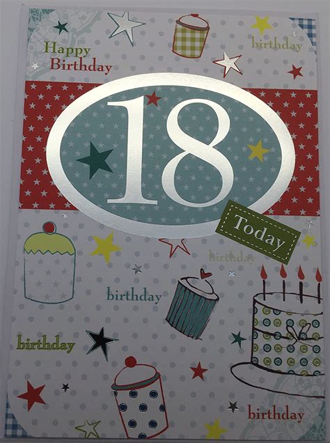 Amazon 18TH BIRTHDAY BIRTHDAY GREETINGS CARD BY CARTE BLANCHE