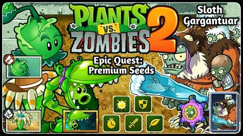 Plants Vs Zombies 2 Epic Quest The Premium Plants Only Challenge