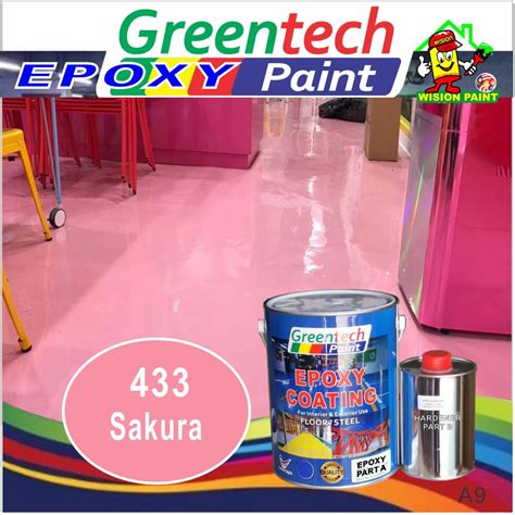 L Epoxy Paint Greentech Paint Cat Lantai Ml Colour Ml