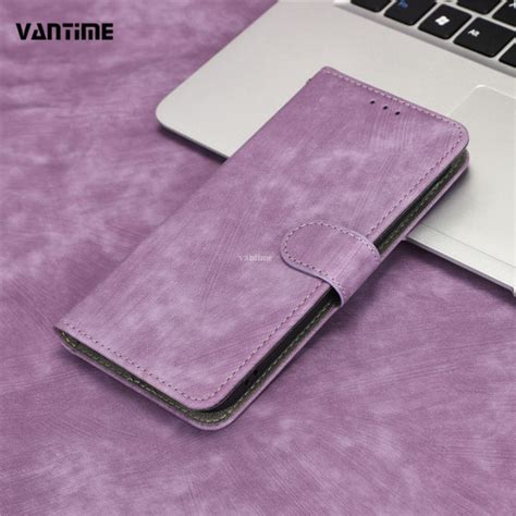 Vantime For Itel A60 A60s 4G PU Leather Wallet Case RFID Blocking