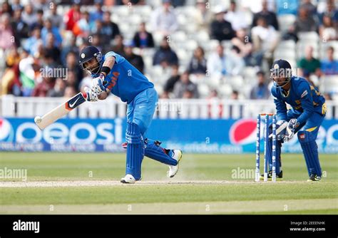 Indias Virat Kohli Icc Champions Trophy Match Edgbaston Hi Res Stock