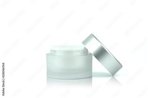 Mock Up A Empty Container Cream Jar For Cosmetic Is Uncover Isolated